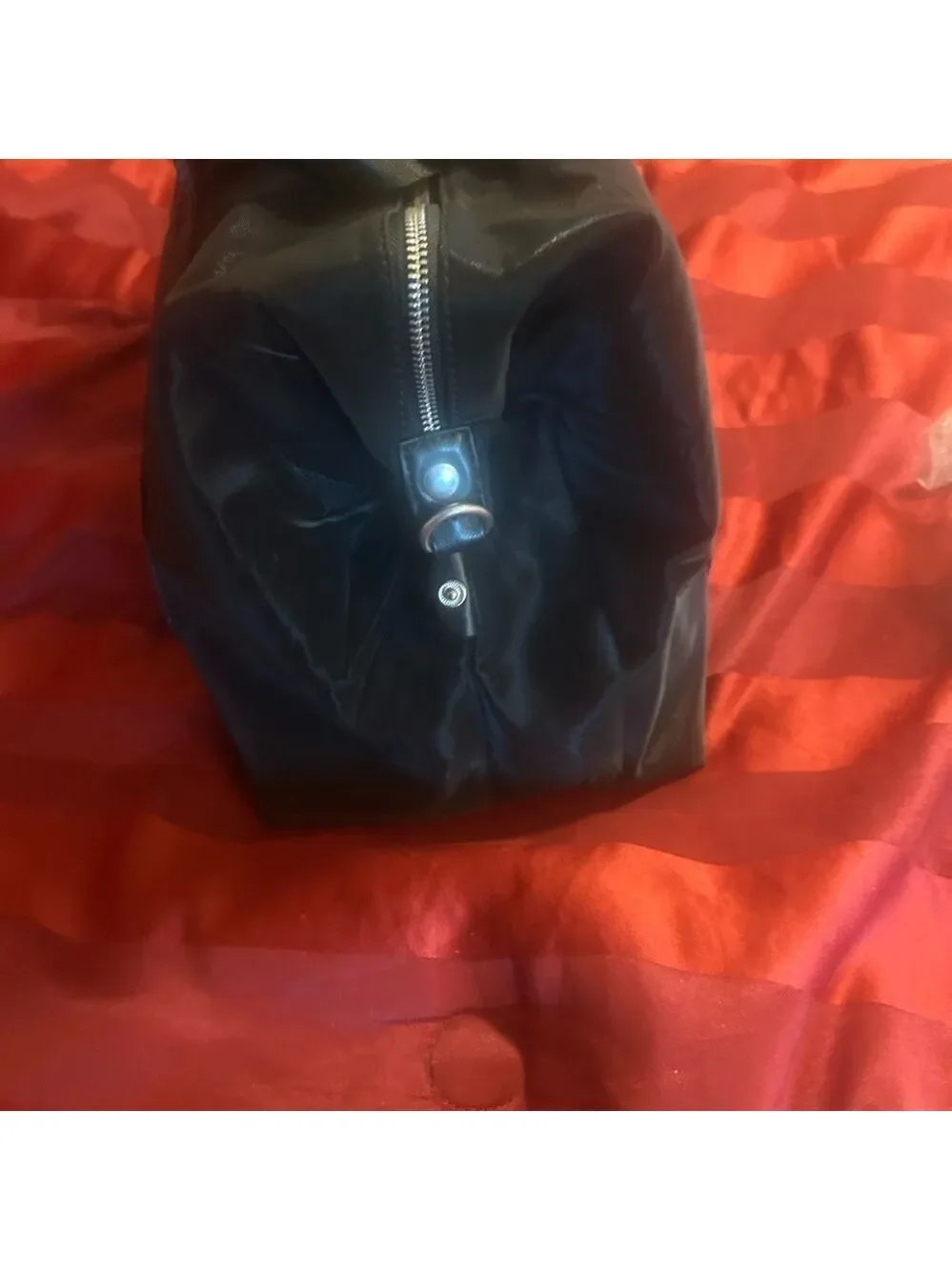 French Connection Black weekender  Duffel Bag Sleek Design